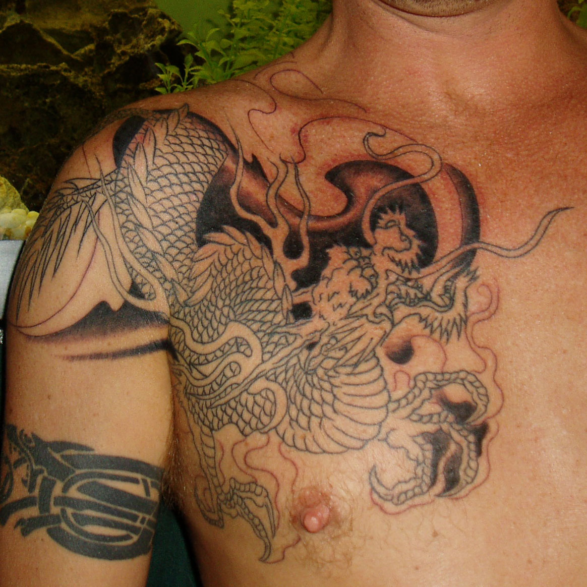 A Japanese koi fish tattoo